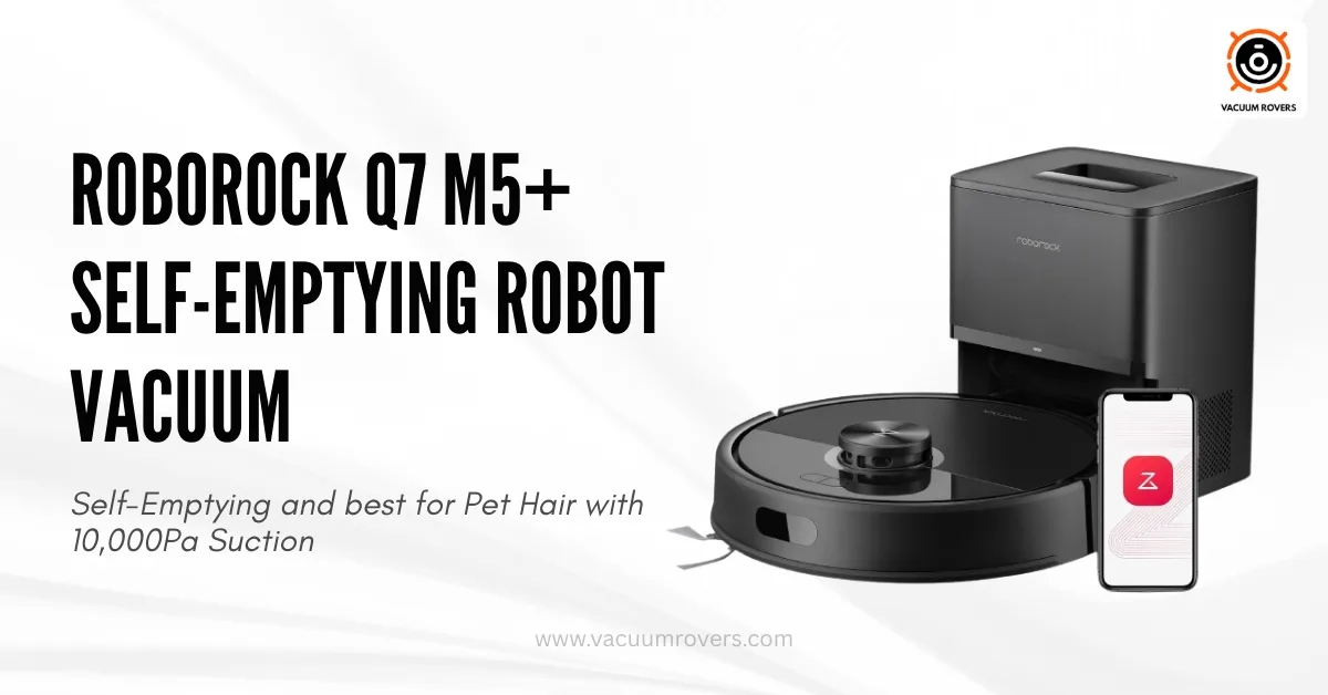 Roborock Q7 M5 plus Black Self-Emptying Robot Vacuum
