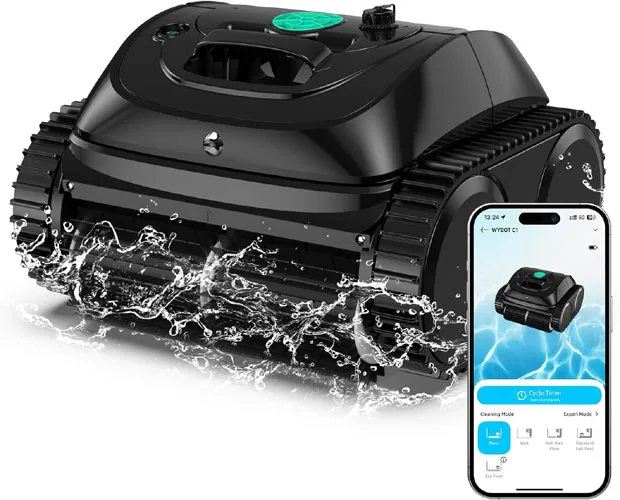 WYBOT C1 Cordless Robotic Pool Vacuum for Inground Pools