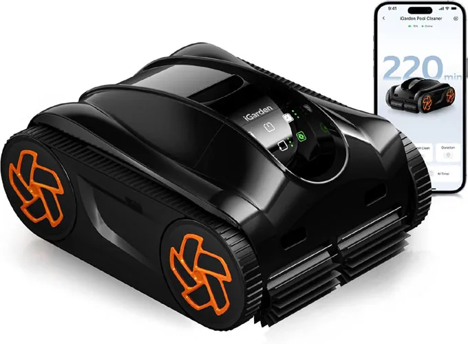 iGarden Robotic Pool Cleaner K Series, Cordless Pool Vacuum Robot