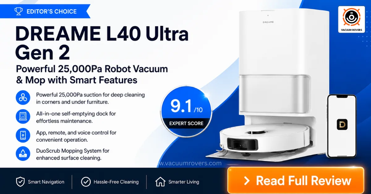 DREAME L40 Ultra Gen 2 Robot Vacuum and Mop