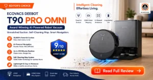 ECOVACS DEEBOT T90 PRO OMNI Robot Vacuum Review